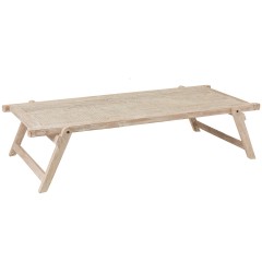ARMY BED RECYCLED WOOD WHITE WASHED 